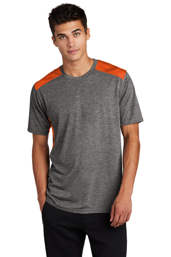 Sport-Tek ® PosiCharge ® Adult Unisex Tri-Blend Wicking Performance Draft Short Sleeve T-shirt
